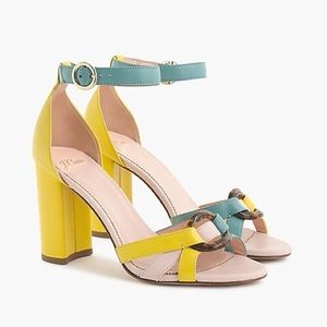 Multi-Colored High-Heeled J. Crew Sandal